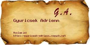 Gyuricsek Adrienn névjegykártya